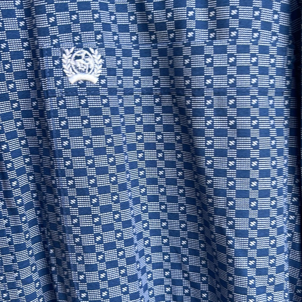 Cinch. Button down. Never washed at home